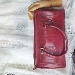 Vintage eel skin handbag